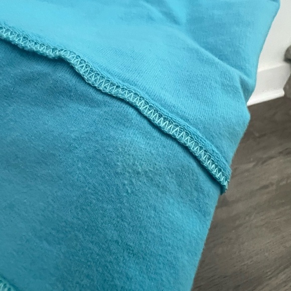 Lulu-B Blue Notched Collar Button Down Shirt sz XL - Picture 3 of 9